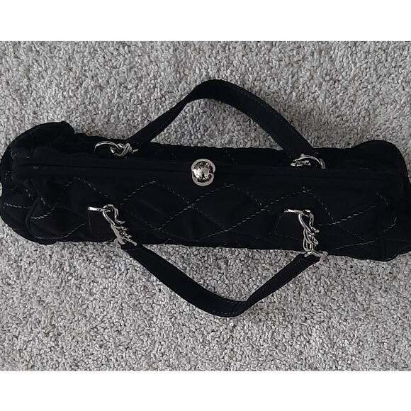 Vera Bradley  Black Quilted Microfiber Handbag - Picture 2 of 6